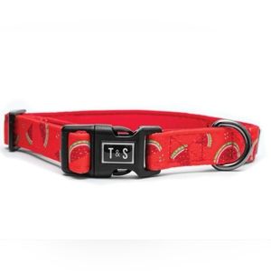 2 /$15  Tella & Stella Dog Collar Designer Watermelon 🍉 Sz Small